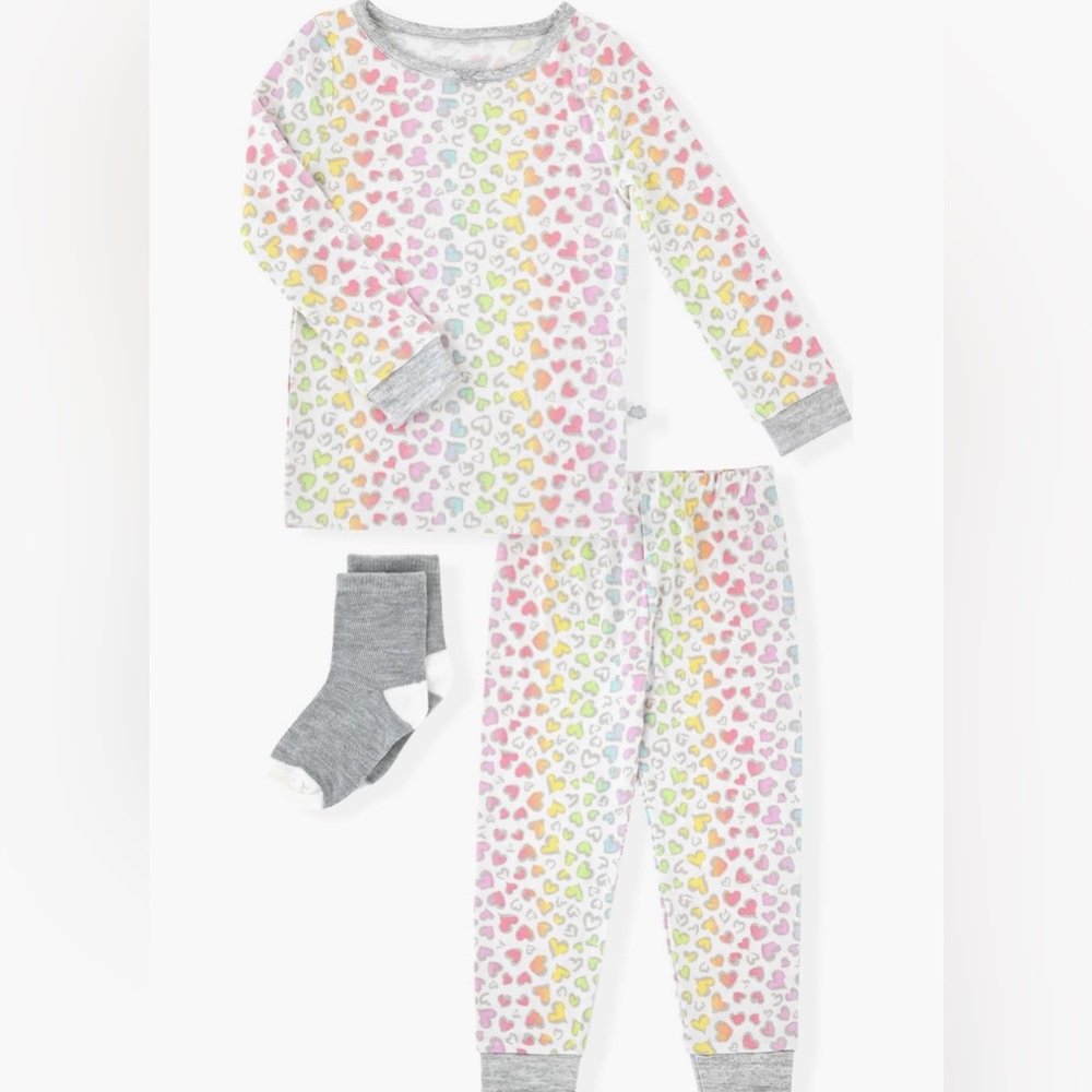 Sleep on it Pajamas, Size 12 months, Leopard Heart Print, NWT